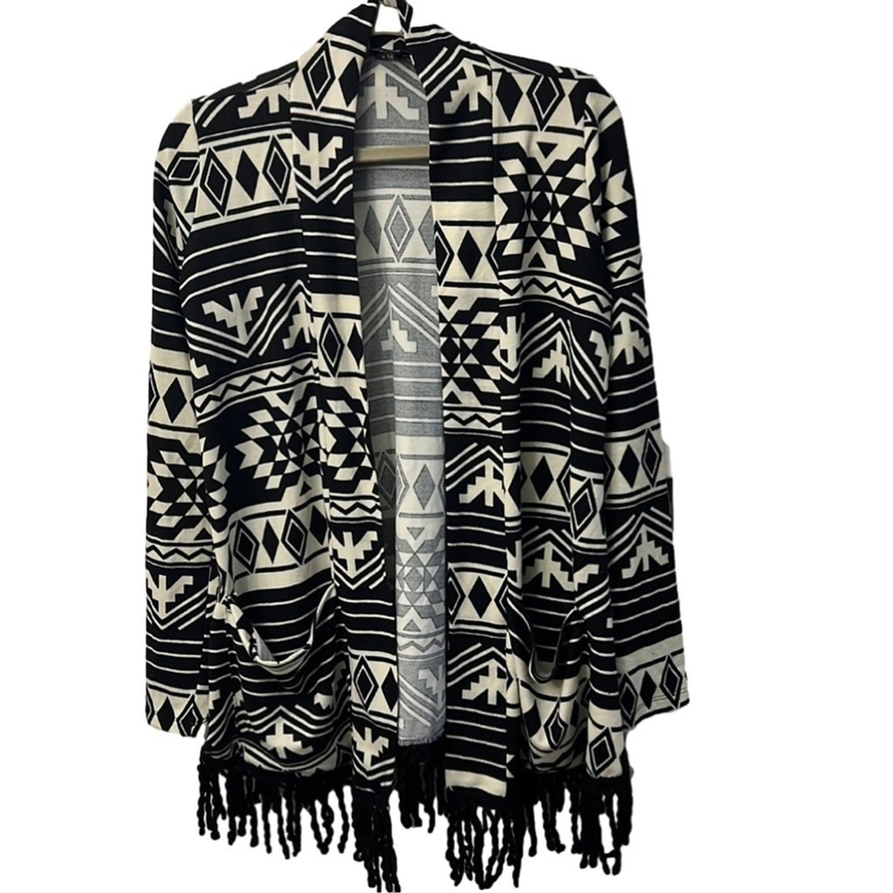 Seductions Tribal Print Cardigan